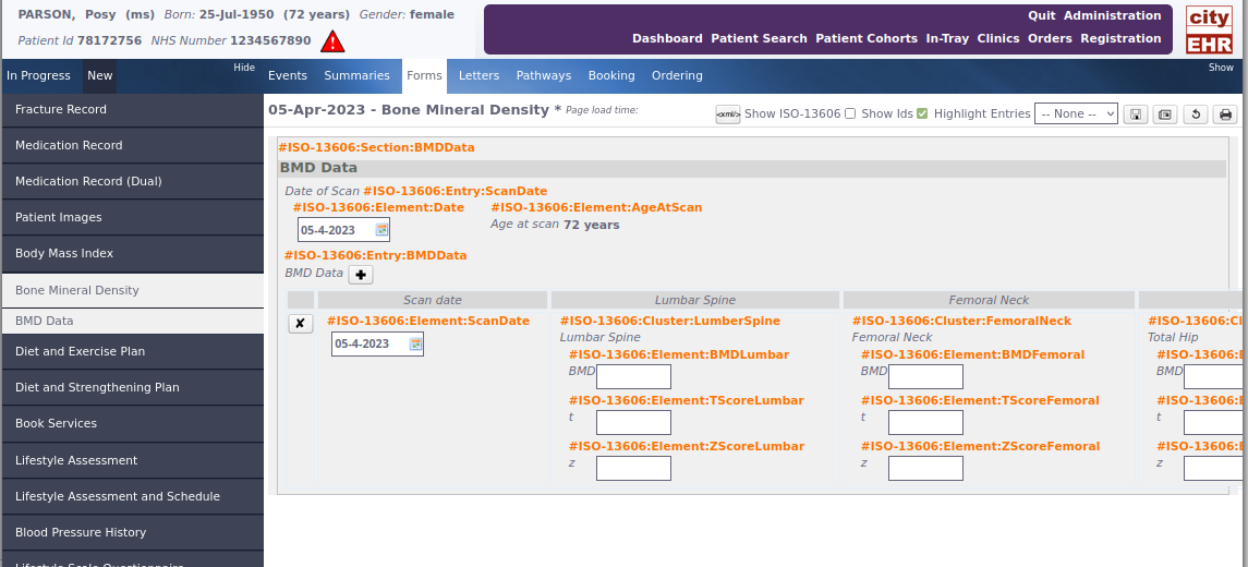 Showing ISO 13606 Component Ids in Debug Mode